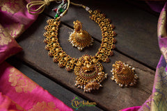 Lakshmi Choker - Red Green-G246