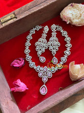 Peach American Diamond Neckpiece-G3230