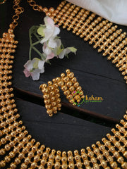 Gold Look Alike Traditional Kerala Neckpiece-Spear-G4187