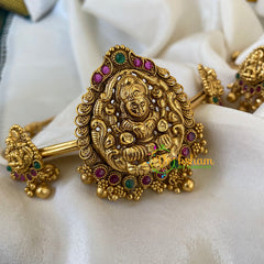 Traditional Lakshmi Kada Vangi-Temple Armlet-Gold Bead-G6546