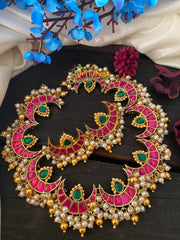 Precious Kundan Jadau Chandbali Neckpiece -J018
