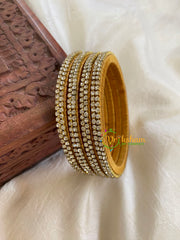 Thin Silk Thread AD Stone Bangle-G6086