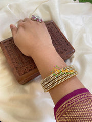 Thin Silk Thread AD Stone Bangle-G6086