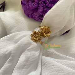 Premium AD Stone Toe Rings -Bloom-Yellow-G7556