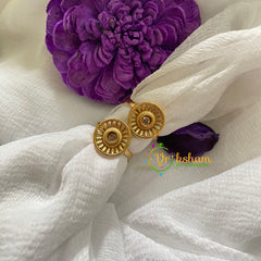 Premium AD Stone Toe Rings -Round-White-G7554