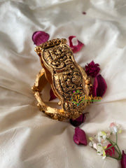 Antique 1 gm gold Temple Bangles -Lakshmi Openable Screw Type Bangles-G4327