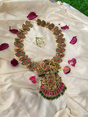 Gold Look Alike 1 gm gold Neckpiece-Peacock Paisley-G4326