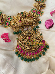 Gold Look Alike 1 gm gold Neckpiece-Peacock Paisley-G4326