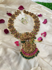 Gold Look Alike 1 gm gold Neckpiece-Peacock Paisley-G4326