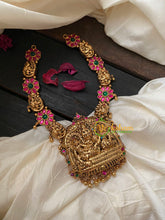 Antique Vishnu Lakshmi 1 gm gold Temple Neckpiece-G4325