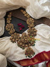 Antique 1 gm Gold Look Alike Ganesh Haram-G4373