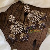 Purple Victorian Diamond Danglers -VV1177