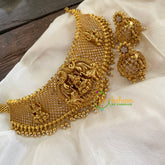 AD Gold Look Alike Temple High Neck Choker-G5295