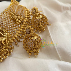 AD Gold Look Alike Temple High Neck Choker-G5295