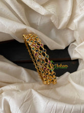 Premium AD Stone Bangle-Dotted-Multicolor-G4099