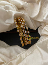 Premium White AD Stone Bangle-Dotted-G4097