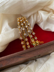 Premium White AD Stone Bangle-Dotted-G4097