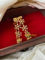 Premium AD Stone Floral Bangle-G409