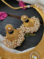 Traditional Kerala Choker with Cluster Pearl -1-G4249