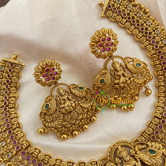 Premium Lakshmi Pendant Short Neckpiece-G7777