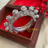 White Tone American Diamond Bracelet-Projection -G3237