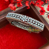 Dual Tone American Diamond Bracelet-Geometrical-G3239