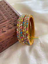 Silk Thread Kada Kundan Bangle -Multicolor- Dice-G6270