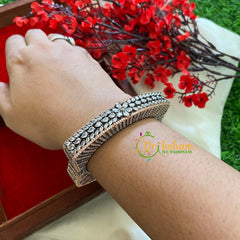Dual Tone American Diamond Bracelet-Geometrical-G3239