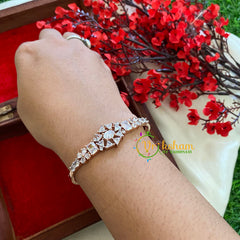 Rose Gold American Diamond Bracelet- Geometric-g3296