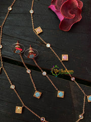 Designer Daily Wear Square Pendant Chain- G4122