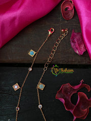 Designer Daily Wear Square Pendant Chain- G4122