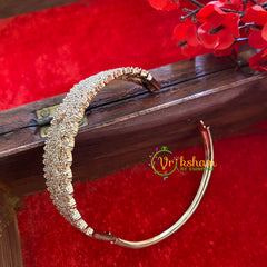 Rose Gold Broad American Diamond Bracelet- Floral-G3299