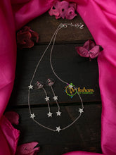 Silver Designer Daily Wear AD Stone Chain-Stars-G4172