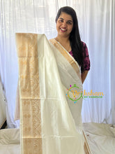 Half White Chinnalampattu Saree-VS552