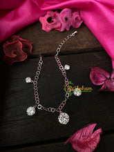 Silver Daily Wear AD Stone Bracelet Chain-Assorted Round-G4170