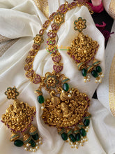 Premium Temple Lakshmi Pendant Short Neckpiece -G2662