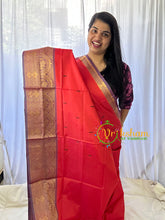 Kumkum Red Chinnalampattu Saree-VS558