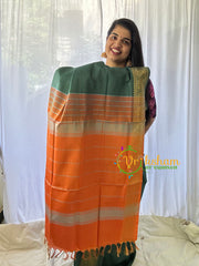 Sage Green Grey Chinnalampattu Saree-VS567