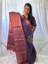 Purple Grey Chinnalampattu Saree-VS573
