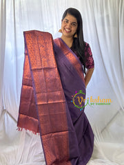 Purple Grey Chinnalampattu Saree-VS573