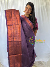 Purple Grey Chinnalampattu Saree-VS576