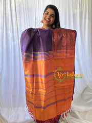 Purple Grey Chinnalampattu Saree-VS576