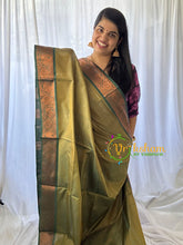 Olive Green Chinnalampattu Saree-VS580