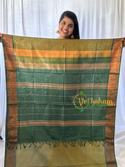 Olive Green Chinnalampattu Saree-VS580