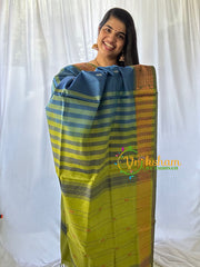 Steel Blue Chinnalampattu Saree-VS581