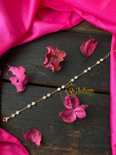 Gold Daily Wear AD Stone Bracelet Chain-2 Dots-G4141