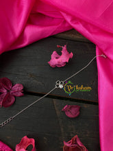 Silver Daily Wear AD Stone Bracelet Chain-Heart Flower- G4135