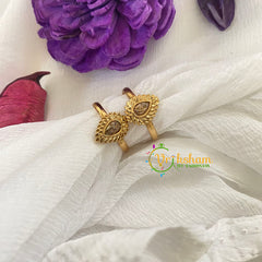 Premium AD Stone Toe Rings -Tilak -Translucent Stone -G7521