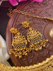 Premium AD Stone Lakshmi High Neck Choker-G2843