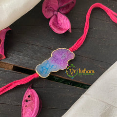 Rakshabandhan Rakhi-Lavender Blue Stone-RB021